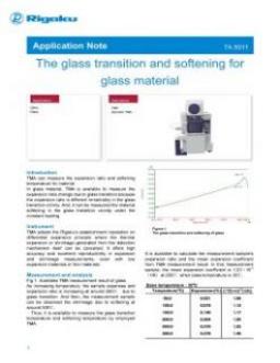 TA-5011: The glass transition and softening for glass material