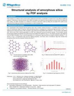 AppNote B-XRD1112: Structural analysis of amorphous silica by PDF analysis