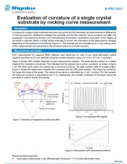 XRD2031: Evaluation of curvature of a single crystal substrate by rocking curve measurement