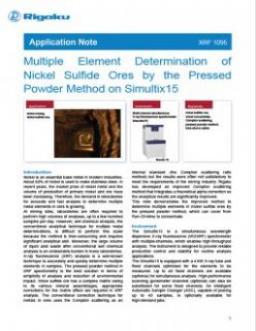 AppNote XRF1095: Multiple Element Determination of Nickel Sulfide Ores by the Pressed Powder Method on Simultix15